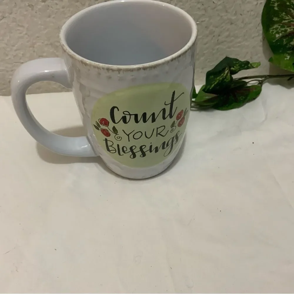 Count Your Blessings Coffee Cup Mug by Brownlow G1